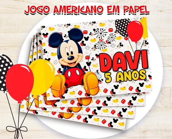 Jogo Americano - Mickey (papel)