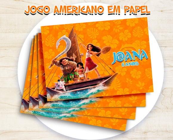 Jogo Americano - Moana Filme (papel)