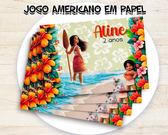 Jogo Americano - Moana 04 (papel)