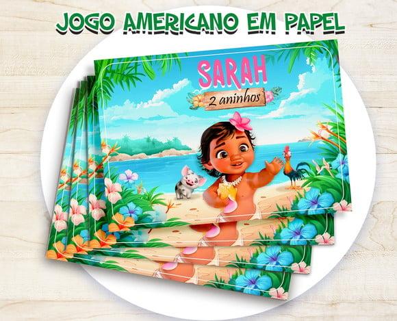 Jogo Americano - Moana Baby (papel)