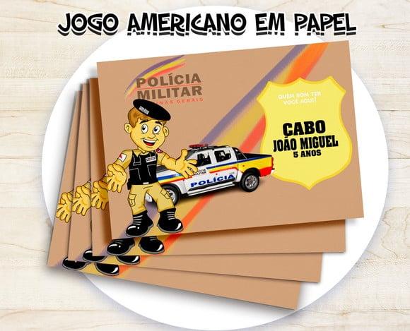 Jogo Americano - Policia Militar Mg (papel)