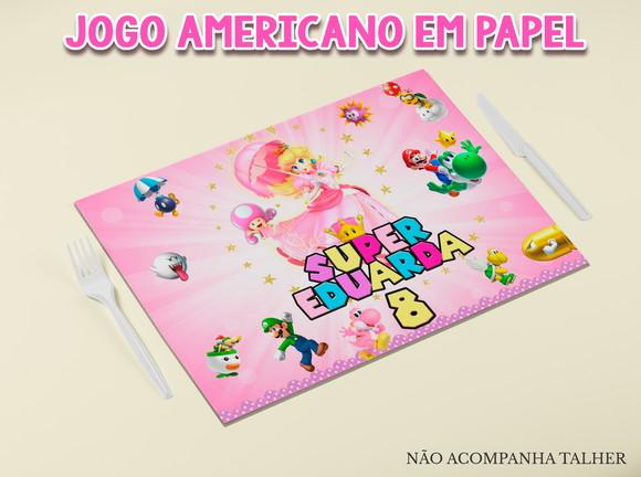 Jogo Americano - Princesa Peach (papel)