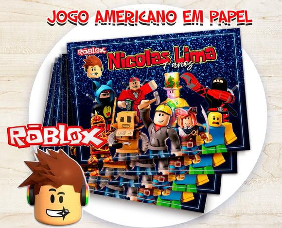 Jogo Americano - Roblox (papel)