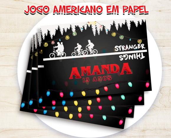 Jogo Americano - Stranger Things (papel)