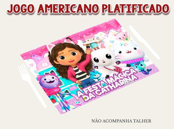 Jogo Americano Plastificado - a Casa Mágica da Gabby