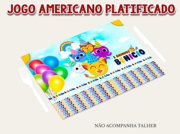 Jogo Americano Plastificado - Bolofofos