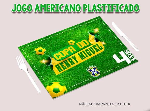 Jogo Americano Plastificado - Copa do Brasil