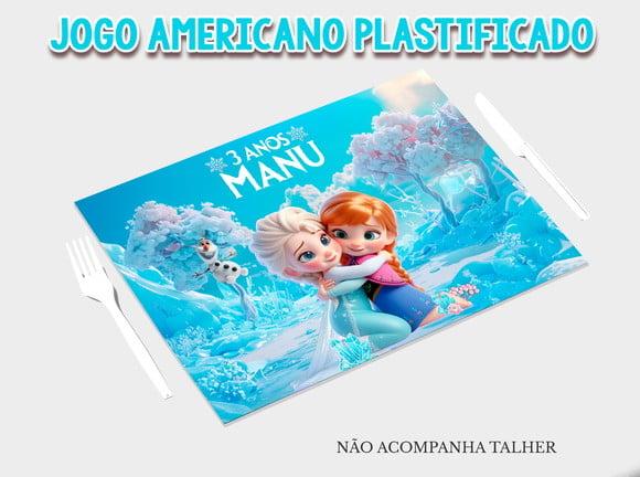 Jogo Americano Plastificado - Frozen