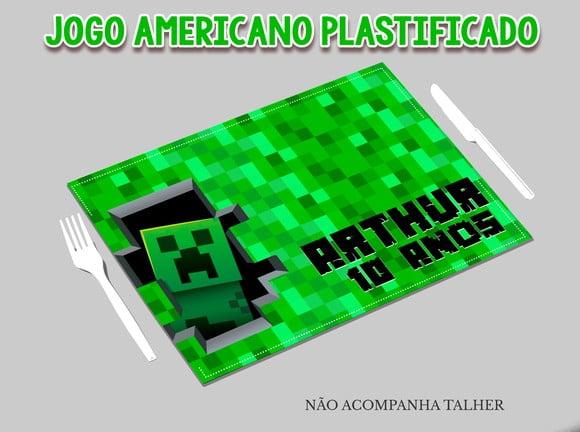 Jogo Americano Plastificado - Minecraft 02