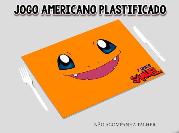 Jogo Americano Plastificado - Pokemon Charizard