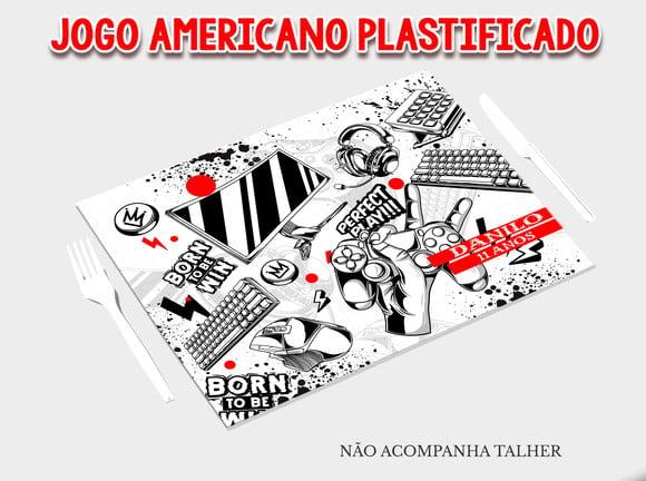 Jogo Americano Plastificado - Video Game