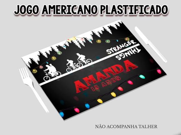 Jogo Americano Plastificado - Stranger Things