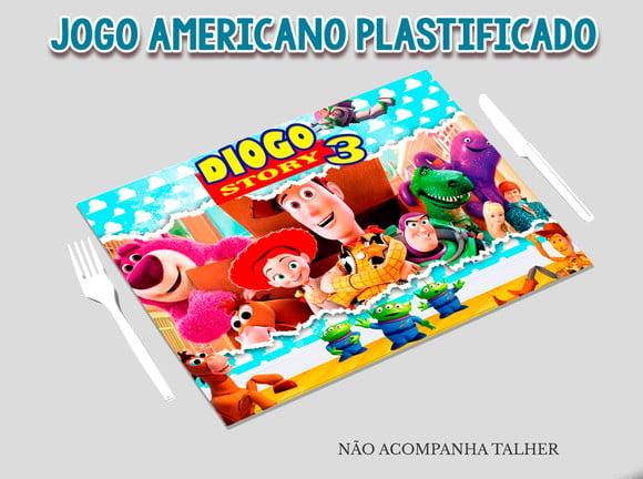 Jogo Americano Plastificado - Toy Story 03