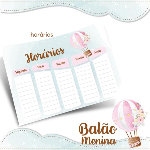 Kit Digital Volta as Aulas - Balão de Ar Menina