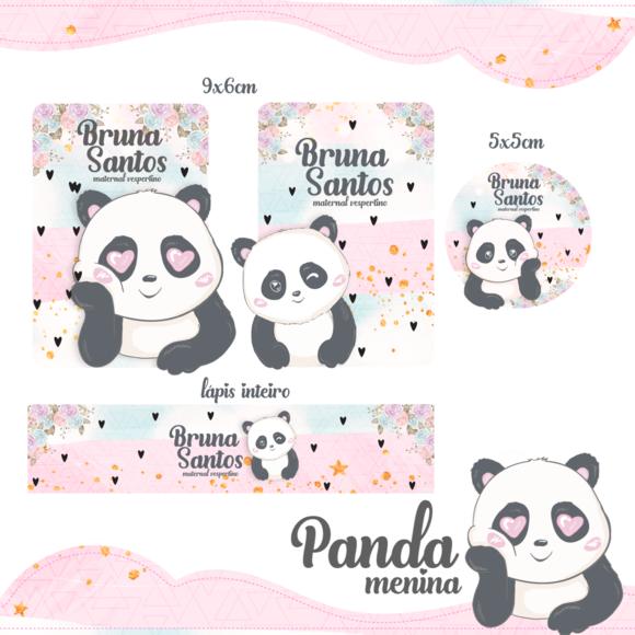 Kit Digital Volta as Aulas - Panda Menina