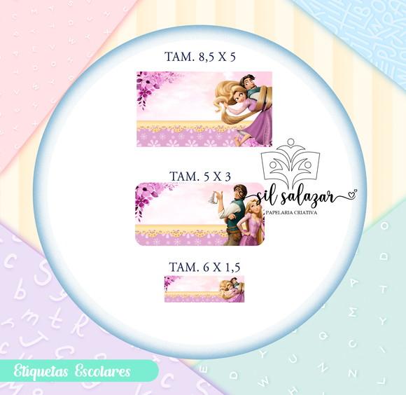 Kit Etiquetas Escolares - Rapunzel (monte Seu Kit)