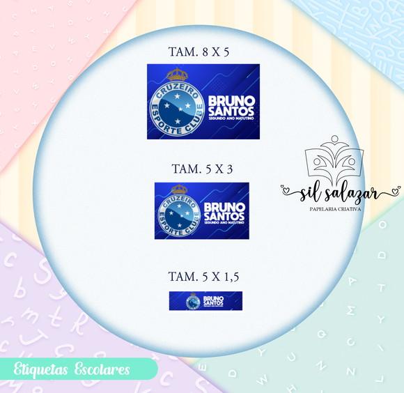 Kit Etiquetas Escolares - Cruzeiro
