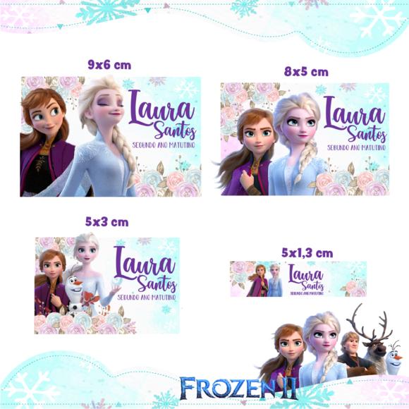 Kit Etiquetas Escolares (100 unidades) - Frozen