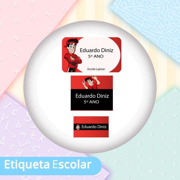 Kit Etiquetas Escolares Vinil - Enaldinho