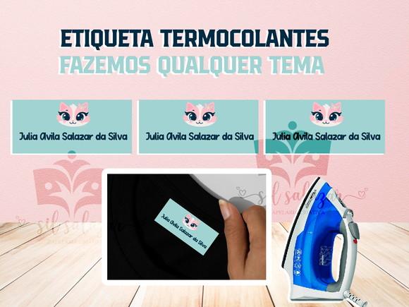 Kit Etiquetas Termocolantes - Gatinha Puket (40un)