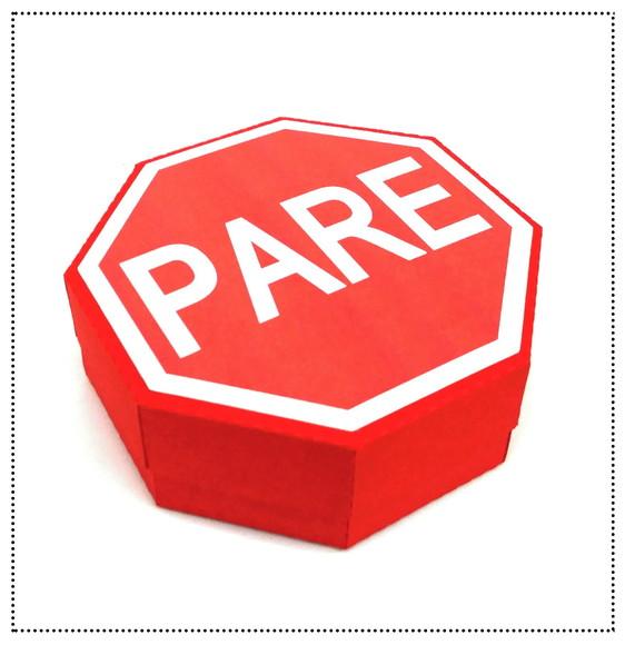 Lembrancinha - Caixa Pare