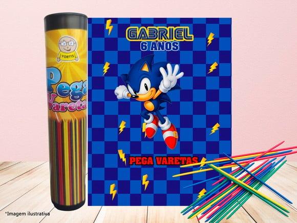 Lembrancinha - Pega Varetas - Sonic
