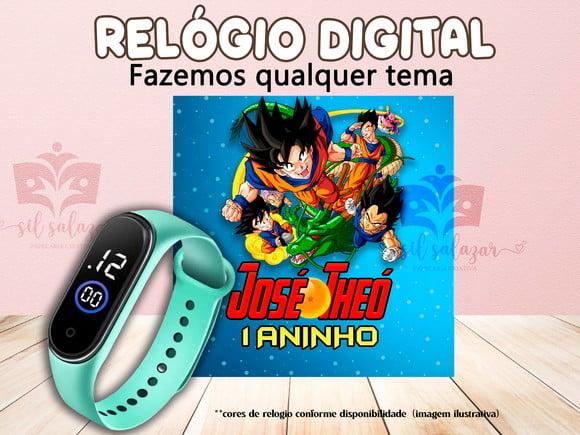Lembrancinha - Relogio Digital - Dragon Ball Z