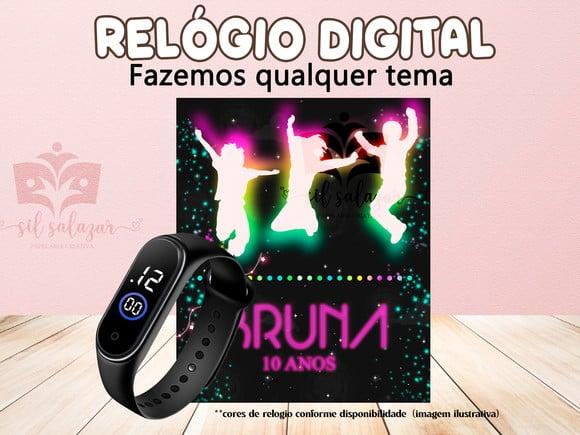 Lembrancinha - Relogio Digital - Jump Neon