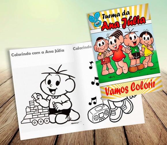 Lembrancinha - Revista de Colorir - Turma da Monica