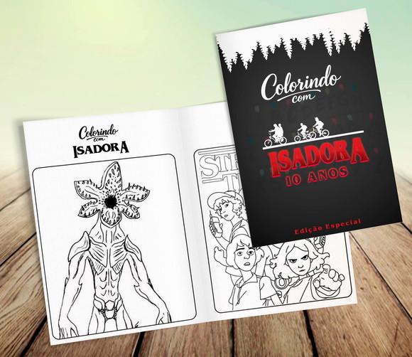 Lembrancinha - Revista de Colorir - Stranger Things