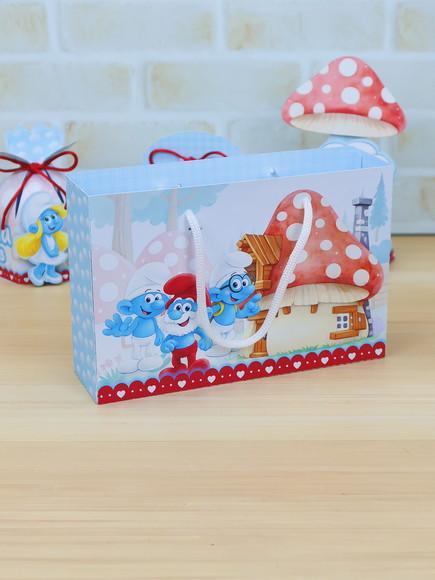 Lembrancinha - Sacolinha - os Smurfs