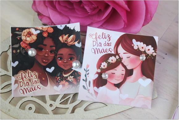 Lembrancinha Dia das Mães - Tag para Brinco