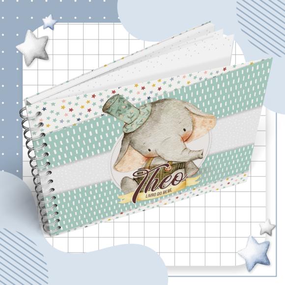 Livro do Bebe - Elefantinho Vintage 03