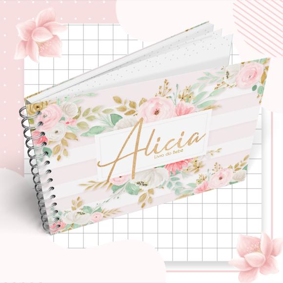 Livro do Bebê - Floral 03