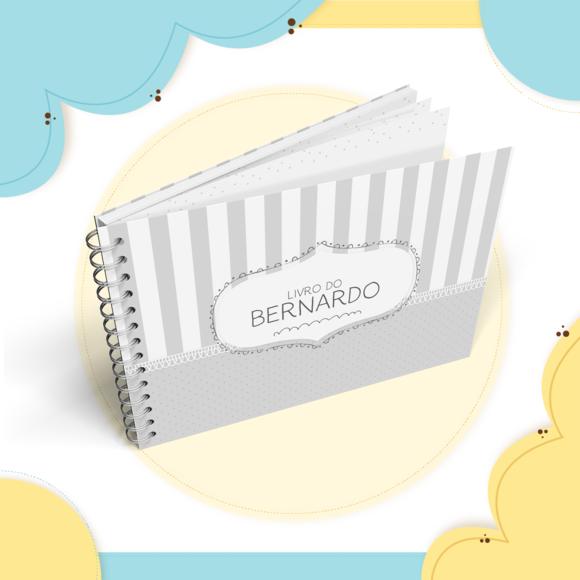 Livro do Bebê - Neutro Cinza 02