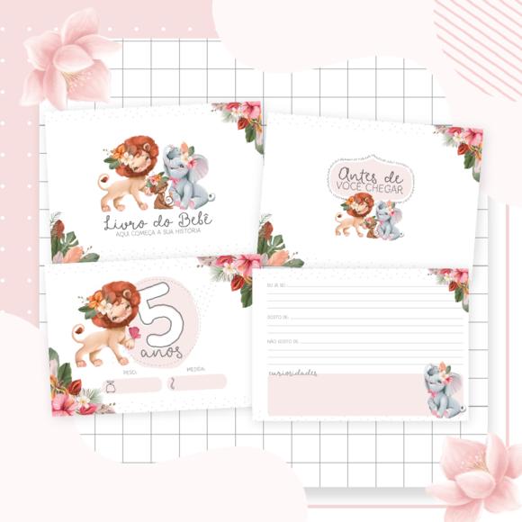 Livro do Bebê - Safari Menina 03