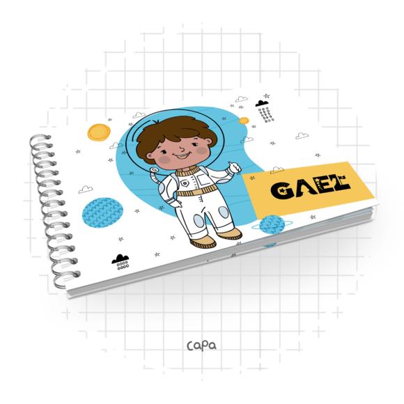 Livro do Bebê -astronauta - Menino