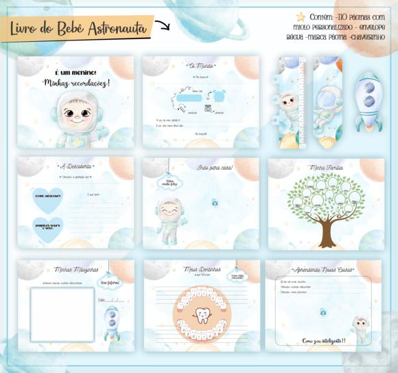 Livro do Bebê (19 x 24) - Astronauta Menino
