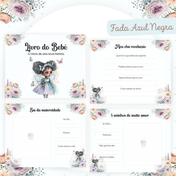 Livro do Bebê (19 x 24) - Fada Azul Negra