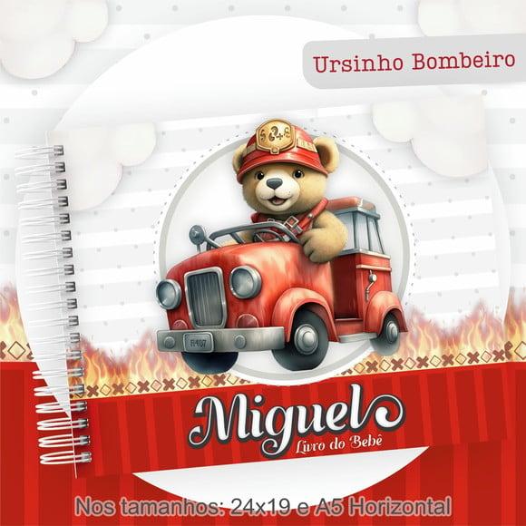 Livro do Bebê (19 x 24) - Ursinho Bombeiro