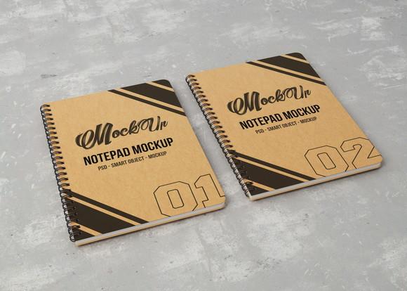 Mockup Caderno Kraft