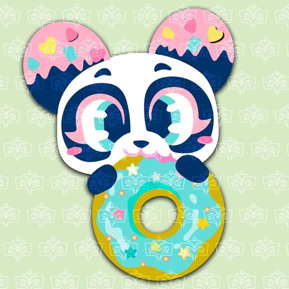 Panda Donuts 02 Puket Png (digital Alta Resolução)