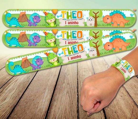 Pulseira Bate Enrola - Dino Baby