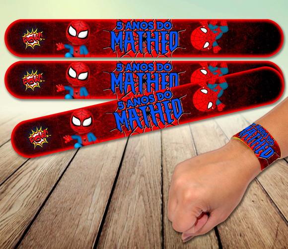 Pulseira Bate Enrola - Homem Aranha
