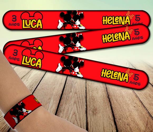 Pulseira Bate Enrola - Mickey e Minnie