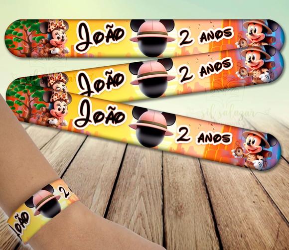 Pulseira Bate Enrola - Mickey Safari