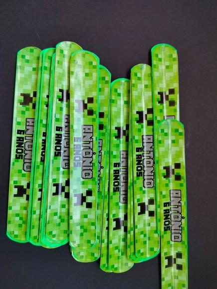 Pulseira Bate Enrola - Minecraft