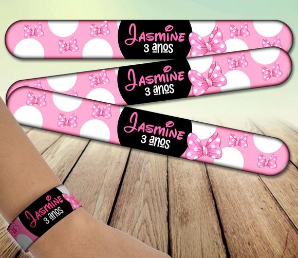 Pulseira Bate Enrola - Minnie Rosa