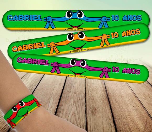 Pulseira Bate Enrola - Tartarugas Ninja 02