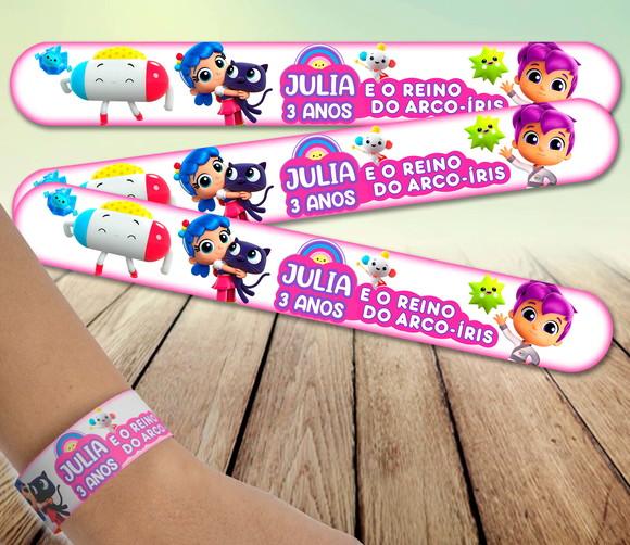 Pulseira Bate Enrola - Vera e o Reino do Arco Iris